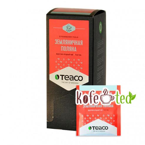 Чай в пакетиках Teaco "Земляничная Поляна", 30 пак.
